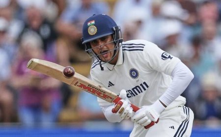 Shubman Gill's Historic Double Century Powers India to 587 on Day 2 at Edgbaston Edgbaston, Birmingham