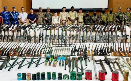 203 Weapons Seized in Massive Manipur Crackdown Across Hill Districts
