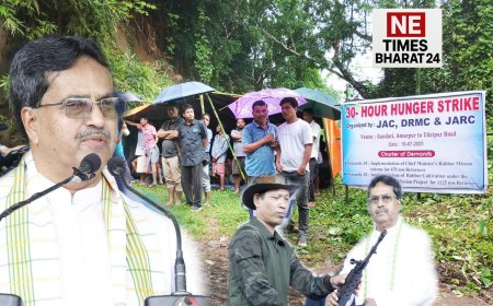 30-Hour Hunger Strike Held in Tripura Demanding Implementation of CM’s Rubber Mission Scheme