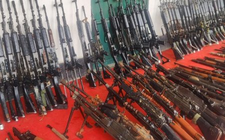 Major Cache of Arms and Ammunition Recovered in Manipur During Joint Security Operation