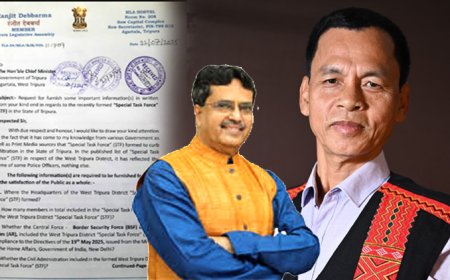 "The Tiger MLA" Ranjit Debbarma Raises Alarm Over Infiltration: Demands Transparency on Special Task Force Operations in Tripura