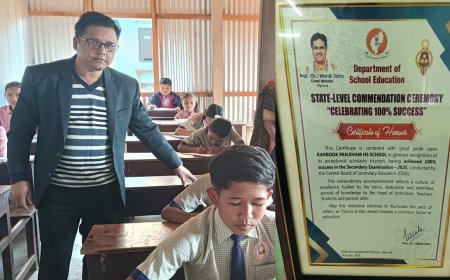 Karbook Panjiham HS School Achieves 100% CBSE Board Success, Honored with Appreciation Award