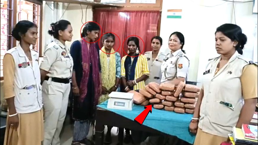 Three Women Caught Trafficking Over 15 kg of Marijuana in Teliamura