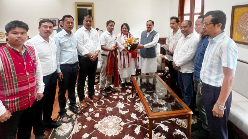 TIPRA Motha Delegation Meets BJP President J.P. Nadda in Delhi, Urges Implementation of TIPRASA Accord and Electoral Roll Revision