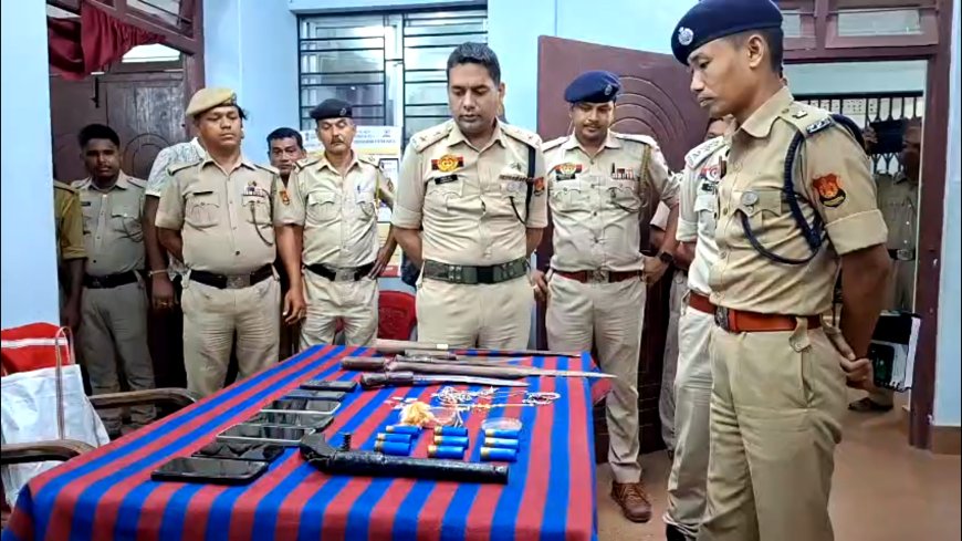 North Tripura Police Crack Ichai Lalchhara Robbery Case; Eight Arrested So Far, Arms and Stolen Goods Seized