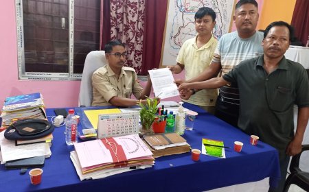 Tipra Motha Leader Submits Memorandum Demanding Action Against Alleged Illegal Migrants in Natun Bazar, Gomati District