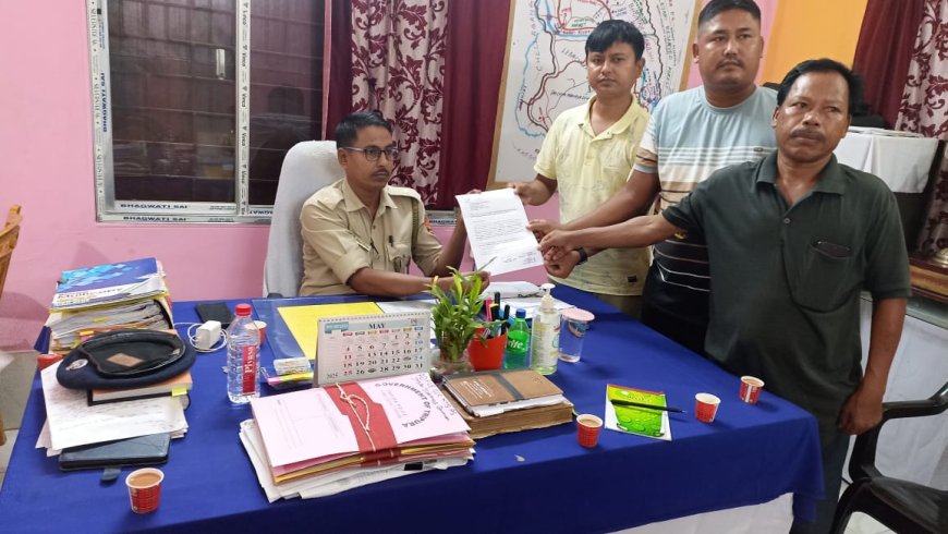 Tipra Motha Leader Submits Memorandum Demanding Action Against Alleged Illegal Migrants in Natun Bazar, Gomati District