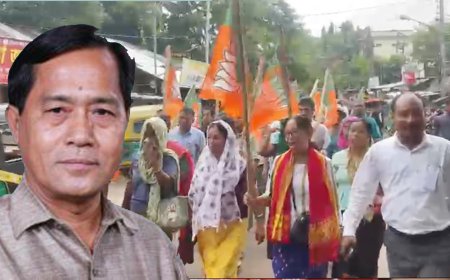 BJP Holds Protest Rally in Mandai Against Opposition Leader’s Remarks on Risha