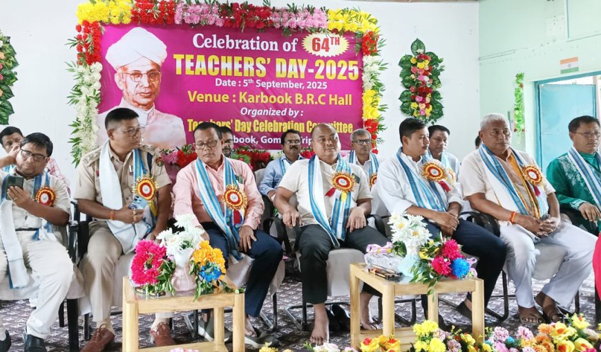 64th Teachers’ Day Celebrated at Karbook BRC Hall