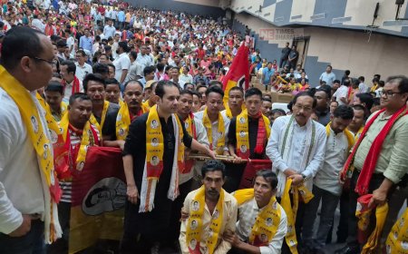Thousands Join Tipra Motha at Mega Joining Program in Agartala