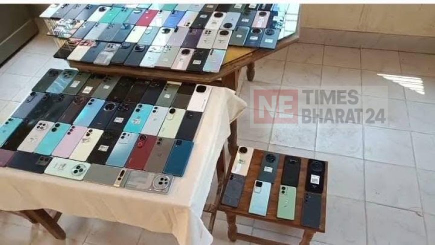 Unclaimed Mobile Phones Worth ₹30 Lakh Seized Near India–Bangladesh Border in Sonamura