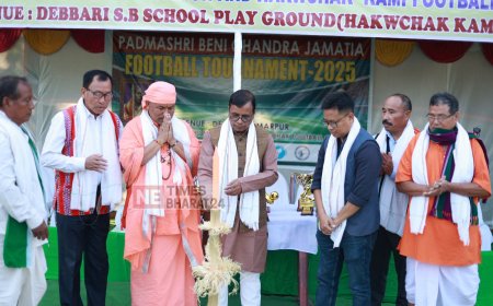 Padma Shri Beni Chandra Jamatia Memorial Football Tournament 2025 Kicks Off in Amarpur