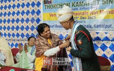 Lieutenant Kamaljit Singh Felicitated at Kochainala, Becomes Pride of Surma and the State