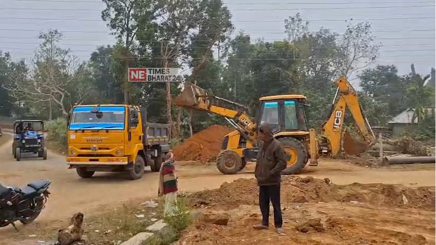 Residents Halt Substandard Construction Work on Sabroom Overhead Tank Boundary Wall