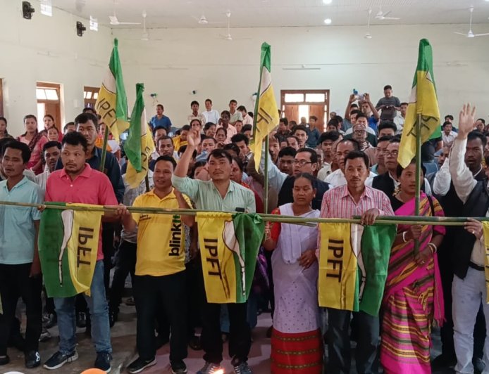 27 Families Join Indigenous People's Front of Tripura at Ashrambari Joining Programme