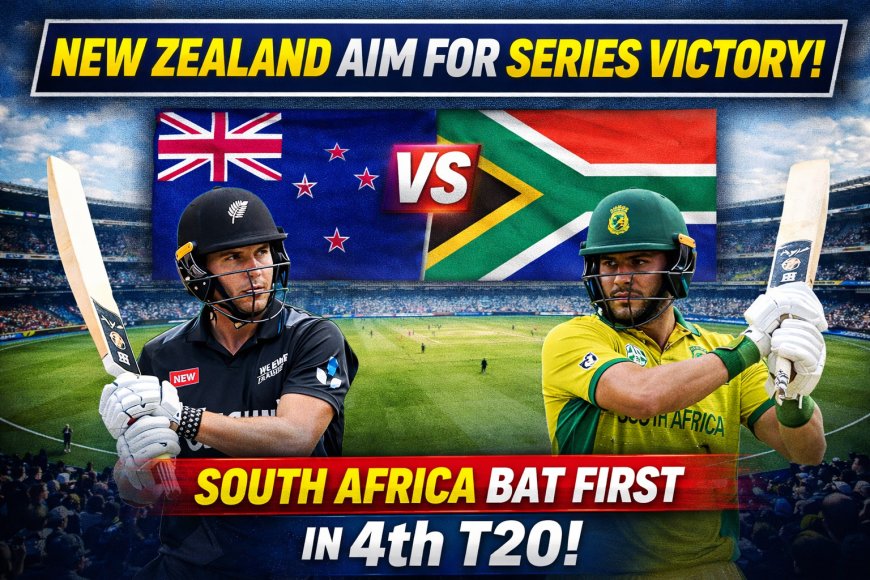 New Zealand Aim for Series Victory as South Africa Bat First in 4th T20I