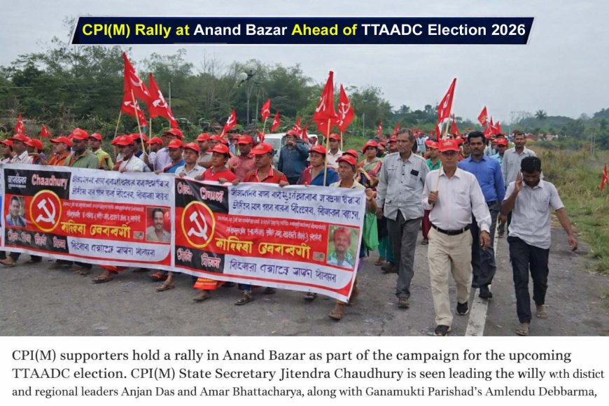 Election Rally Held at Anand Bazar Ahead of ADC Polls