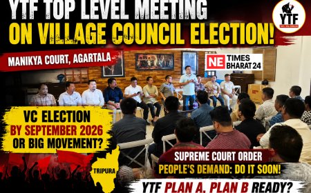 Political Heat Rises in Tripura: YTF's High-Level Meeting Signals Major Move Over Delayed Village Council Elections