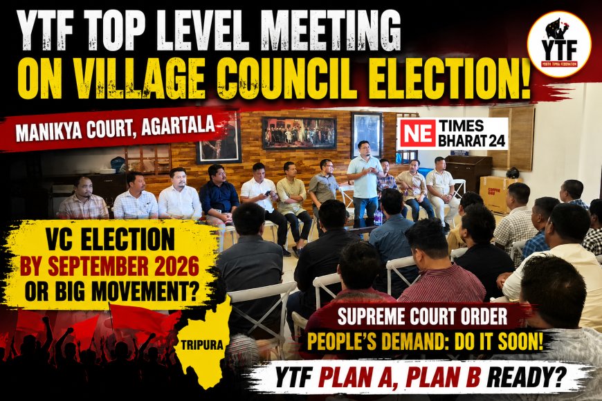 Political Heat Rises in Tripura: YTF's High-Level Meeting Signals Major Move Over Delayed Village Council Elections