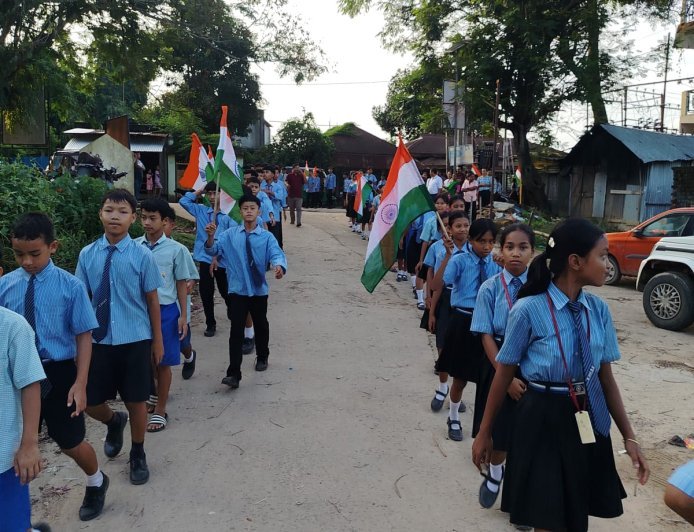 Tiranga Rally Held in Panjiham to Mark 80th Independence Day Celebrations