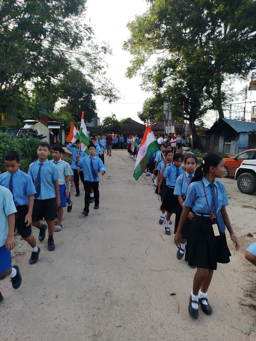Tiranga Rally Held in Panjiham to Mark 80th Independence Day Celebrations