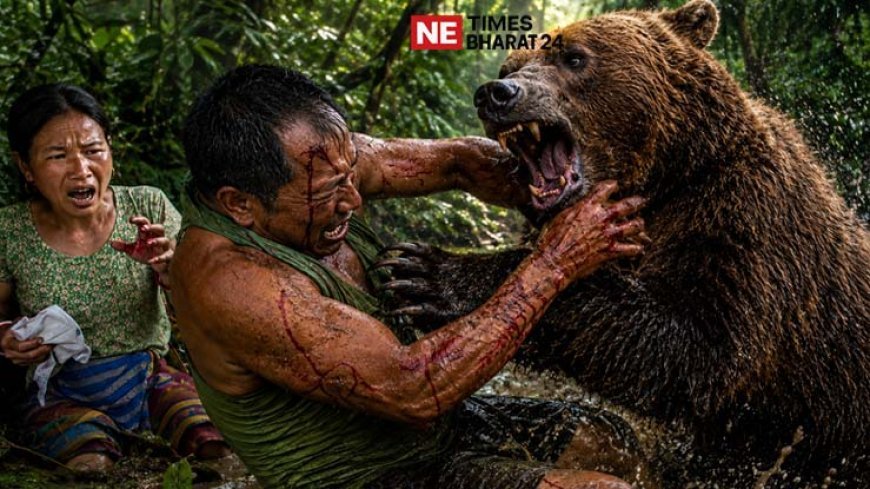 Another Bear Attack Reported in Tripura’s Birandra Nagar; Husband and Wife Attacked While Working in Jungle