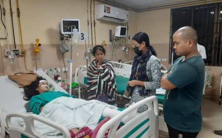 TSB Central Committee Checks on Jubika Tripura’s Health, Visits Girls’ Hostel