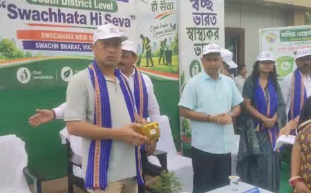 Series of Welfare Initiatives Organized in Shantirbazar for PM's Birthday: Minister Felicitates Sanitation Workers, Distributes Fruits at Hospital