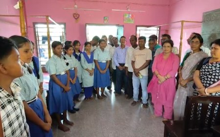 BJP SC Morcha Distributes Sweets to Students in Teliamura on PM Modi’s Birthday