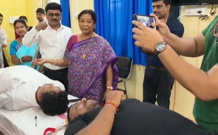 Voluntary Blood Donation Camp Held in Teliamura to Mark PM Modi’s Birthday Under 'Seva Sankalp Abhiyan'