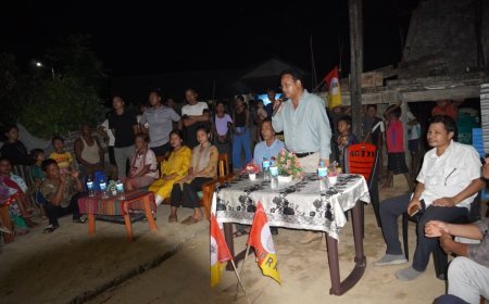 TTAADC CHAIRMAN BHABA RANJAN REANG VISITS KASKAO BRU RESETTLEMENT CAMP TO DISCUSS TIPRASA DEVELOPMENT