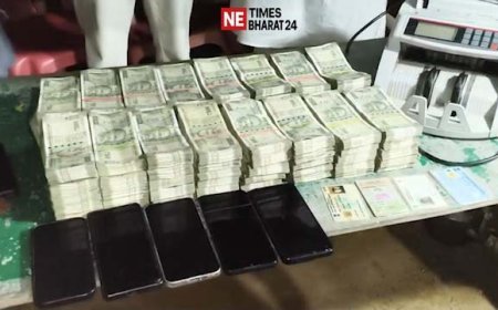 Rs 40 Lakh Cash Seized During Naka Checking in Kamalpur, Five Detained