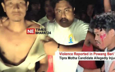 Violence Reported in Poyang Bari VC; Tipra Motha Candidate Allegedly Injured