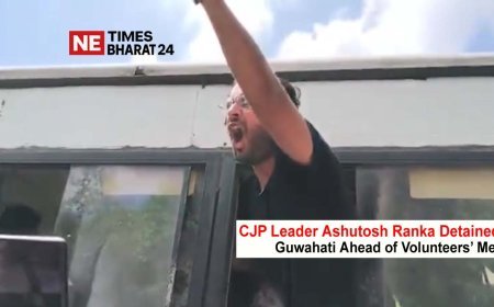 CJP Leader Ashutosh Ranka Detained in Guwahati Ahead of Volunteers’ Meet