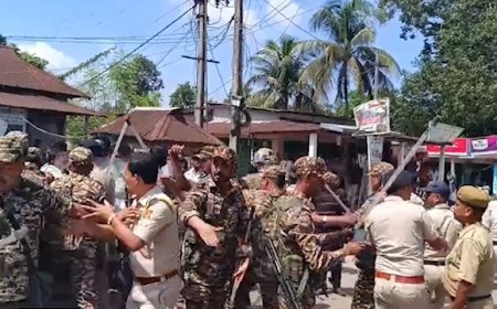 Tension in Bamutia’s Kalibazar as BJP Supporters Protest Manik Sarkar