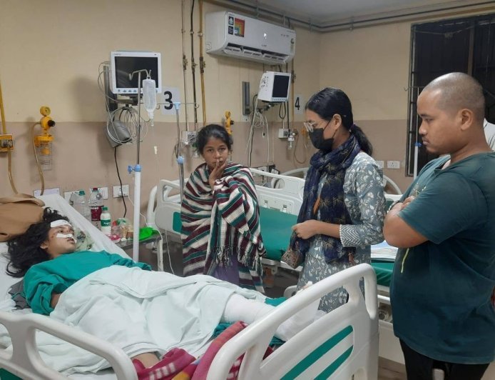 TSB Central Committee Checks on Jubika Tripura’s Health, Visits Girls’ Hostel