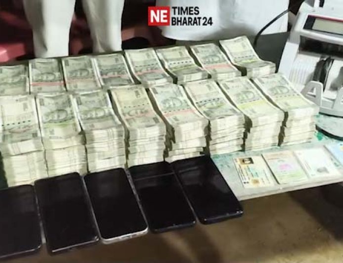 Rs 40 Lakh Cash Seized During Naka Checking in Kamalpur, Five Detained