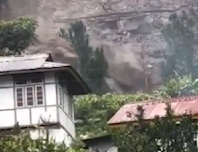 Landslides Hit Sikkim Amid Heavy Rainfall, 128 Evacuated