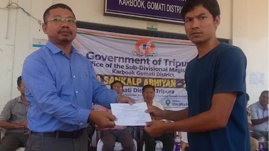 'Seva Sankalp Abhiyan' Organized in Karbook Sub-Division: Sub-Divisional Administration Distributes Key Certificates to Public