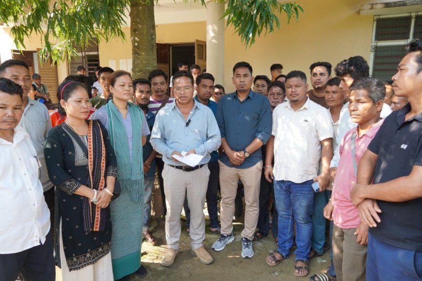 TIPRA MOTHA LEADERS HOST PUBLIC MEETINGS IN JAMPUI-DAMCHERRA CONSTITUENCY