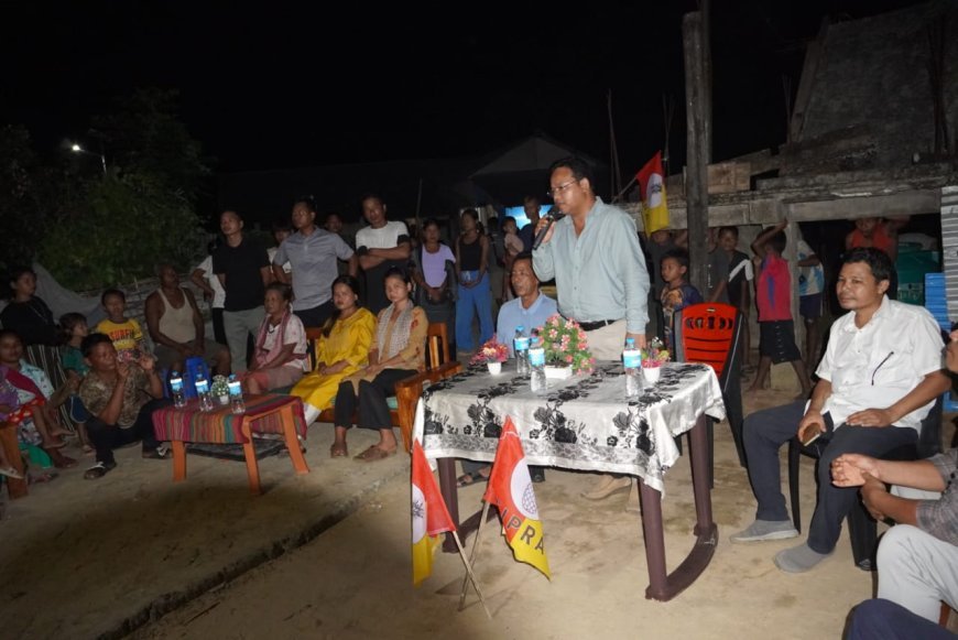 TTAADC CHAIRMAN BHABA RANJAN REANG VISITS KASKAO BRU RESETTLEMENT CAMP TO DISCUSS TIPRASA DEVELOPMENT