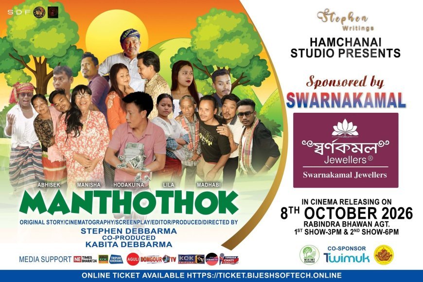 Manthothok Kokborok Film to Release on October 8; Makers Announce Press Meet at Khumulwng