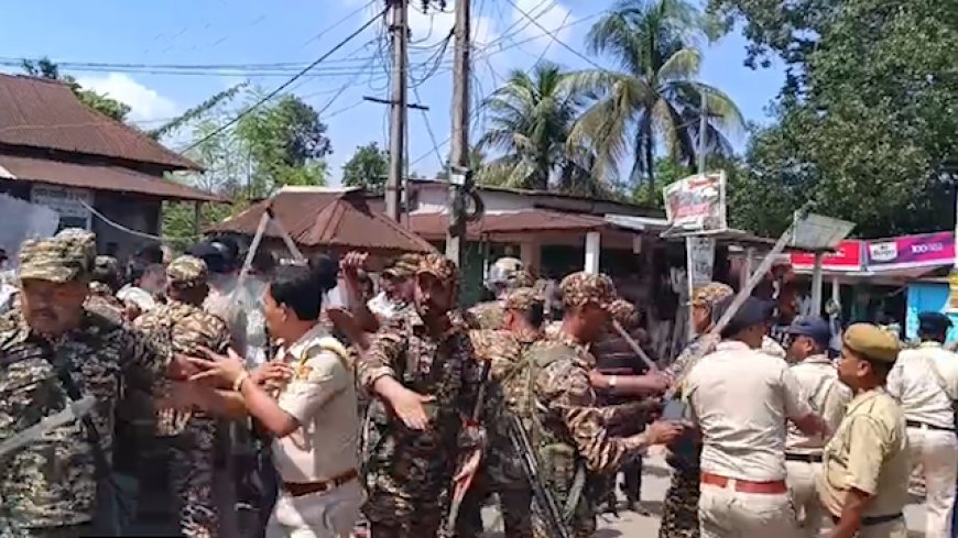 Tension in Bamutia’s Kalibazar as BJP Supporters Protest Manik Sarkar