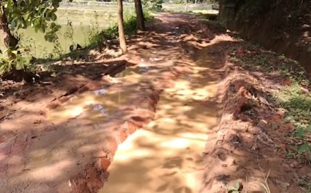 Public Anger Grows Over Dilapidated Road in Kamalasagar; Residents Seek Government Action